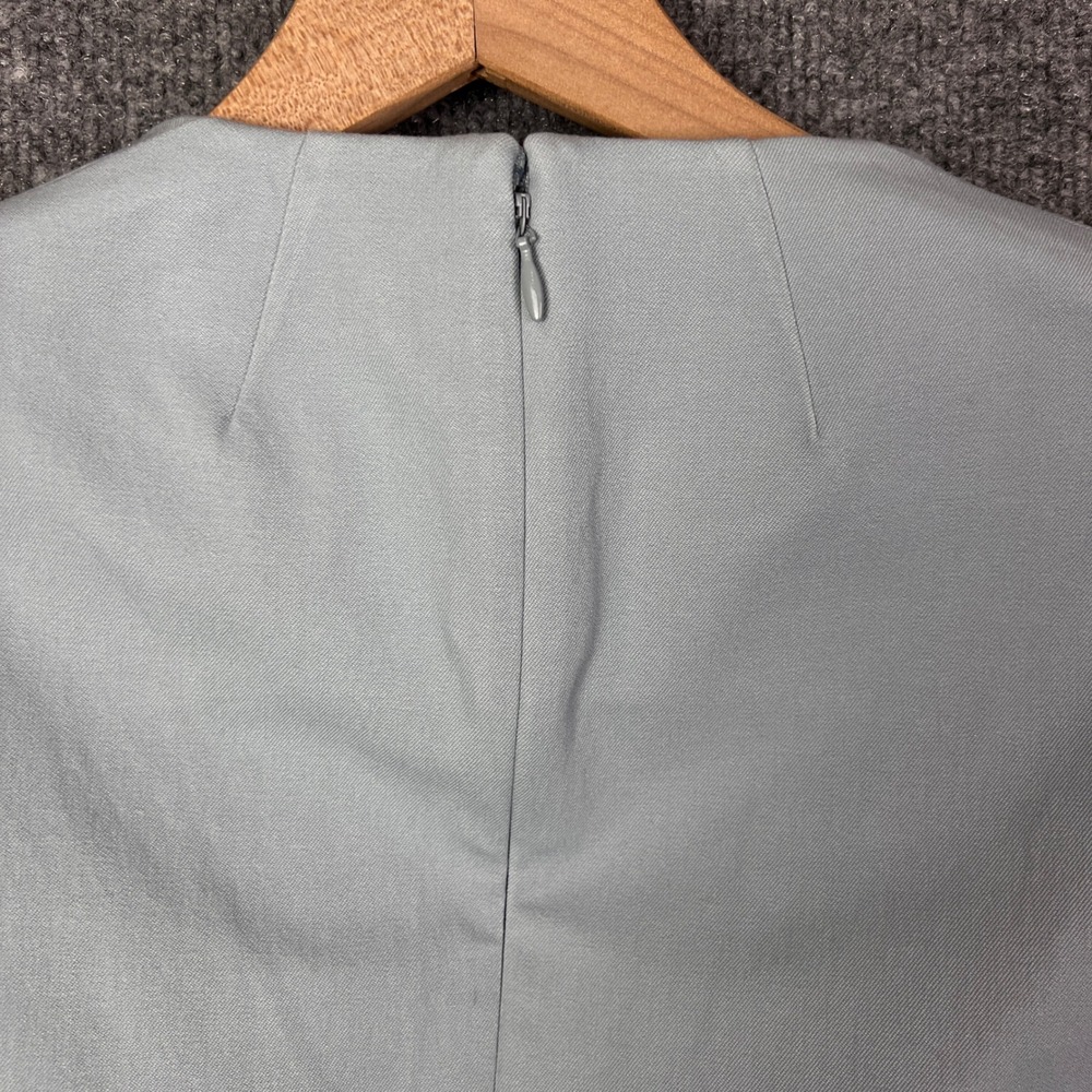 NEW Banana Republic Pale‎ Blue Sleeveless V Neck sheath Dress Women's Size 8 - Picture 5 of 10